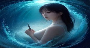 数字化图书馆检索界面显示摄影研究资料，学术性信息核验场景，蓝紫色调专业感强